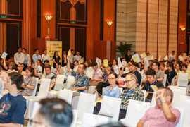 Các đại biểu tham dự Đại hội tại SHB. (Ảnh: CTV/Vietnam+)