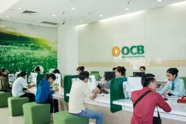 Giao dịch tại OCB. (Ảnh: CTV/Vietnam+)