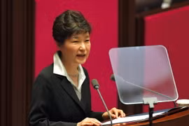 Tổng thống Hàn Quốc Park Geun-Hye. 
