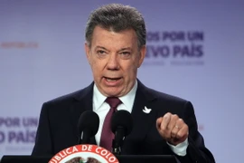Tổng thống Colombia Juan Manuel Santos. (Nguồn: EPA/TTXVN) 