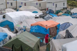 Quang cảnh trại tị nạn Jungle ở Calais, Pháp. (Nguồn: AFP/TTXVN)