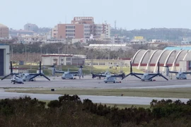 Căn cứ không quân Futenma của Mỹ tại vùng ngoại ô Ginowan, Okinawa ngày 1/10/2012. (Nguồn: AFP/TTXVN) 