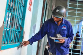 Các buồng ở được sửa chữa lại sau khi bị học viên cai nghiện ma túy đập phá. (Ảnh: Sỹ Tuyên/TTXVN) 