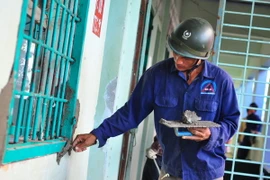 Các buồng ở được sửa chữa lại sau khi bị học viên cai nghiện ma túy đập phá. (Ảnh: Sỹ Tuyên/TTXVN) 