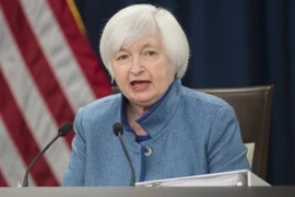 Chủ tịch FED Janet Yellen trong cuộc họp báo tại Washington D.C., ngày 14/12. (Nguồn: AFP/TTXVN) 
