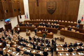 Toàn cảnh một phiên họp Quốc hội Slovakia tại Bratislava. (Ảnh: AFP/TTXVN)