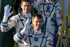 Hai phi hành gia người Nga Oleg Kononenko và Nikolai Chub. (Nguồn: NASA)