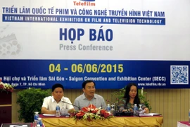 Họp báo giới thiệu Triển lãm Telefilm 2015. (Ảnh: Hoàng Hải/Vietnam+)