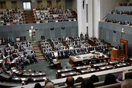 Toàn cảnh một phiên họp Quốc hội Australia tại Canberra. (Ảnh: AFP/TTXVN)