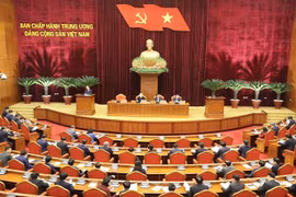 Một phiên họp của Ban Chấp hành Trung ương Đảng khóa XIII. (Ảnh: Trí Dũng/TTXVN)