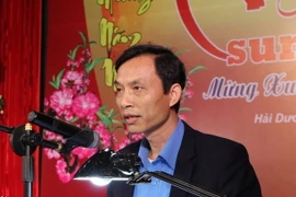 Phó Trưởng ban Dân vận Tỉnh ủy Hải Dương, nguyên Chủ tịch Liên đoàn Lao động tỉnh Hải Dương Mai Xuân Anh. (Ảnh: Mạnh Minh/TTXVN)