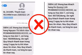 Hình ảnh tin nhắn do khách hàng cung cấp.