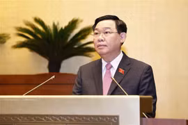 Chủ tịch Quốc hội Vương Đình Huệ phát biểu. (Ảnh: Doãn Tấn/TTXVN)