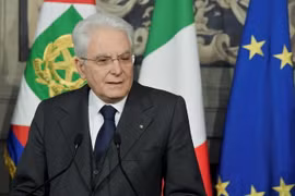 Tổng thống Italy Sergio Mattarella đã bác bỏ khả năng bầu cử trước thời hạn. (Nguồn: AFP/TTXVN)