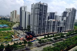 Dự án tái định cư Khu đô thị mới Thủ Thiêm chuyển sang thành dự án nhà ở thương mại. (Nguồn: Quang Nhựt/TTXVN)