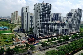 Dự án tái định cư Khu đô thị mới Thủ Thiêm chuyển sang thành dự án nhà ở thương mại. (Nguồn: Quang Nhựt/TTXVN)