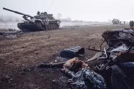 Quang cảnh chiến dịch quân sự tại Donbass. (Nguồn: Voice of people today)