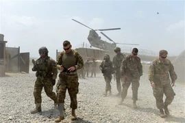 Binh sỹ Mỹ tại một căn cứ quân sự ở tỉnh Nangarhar, Afghanistan. (Nguồn: AFP/TTXVN)
