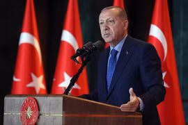 Tổng thống Thổ Nhĩ Kỳ Recep Tayyip Erdogan. (Nguồn: THX/TTXVN)