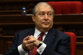 Tổng thống Armenia Armen Sarkisyan. (Nguồn: Azvision)
