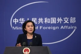 Người phát ngôn Bộ Ngoại giao Trung Quốc Hoa Xuân Oánh. (Nguồn: EPA/TTXVN)