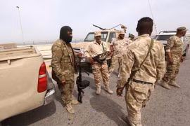 Lực lượng an ninh Libya triển khai tại Tripoli. (Nguồn: AFP/TTXVN)