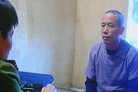 Bị can Đoàn Văn Vươn trong trại giam.