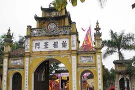 Đền thờ Kinh Dương Vương. (Nguồn: Báo Công an Nhân dân) 