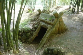 Hầm chữ A - địa đạo Vịnh Mốc, huyện Vĩnh Linh. (Ảnh: nguồn Internet)