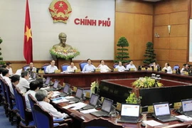 Toàn cảnh phiên họp thường kỳ tháng 9 của Chính phủ. (Ảnh: Đức Tám/TTXVN)