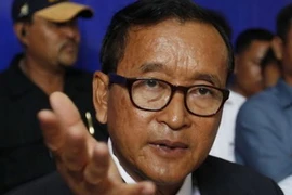 Lãnh đạo đảng Cứu nguy dân tộc Campuchia (CNRP) đối lập ở Campuchia, Sam Rainsy. (Nguồn: independent.co.uk)
