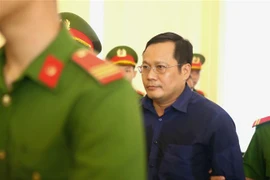 Bị cáo Phan Huy Khang (nguyên Chủ tịch Hội đồng tín dụng Ngân hàng Phương Nam). (Ảnh: Thành Chung/TTXVN)