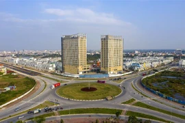 Nút giao thông trọng điểm giao giữ đường Võ Nguyên Giáp - đường Bùi Viện góp phần giảm thiểu thời gian lưu thông giữa khu vực phía Đông thành phố hải Phòng. (Ảnh: Nguyễn Tuấn/TTXVN phát)