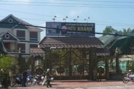 Ngôi biệt thự xảy ra vụ trọng án. (Ảnh: Minh Trí/TTXVN)