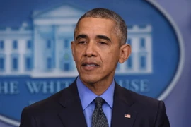Tổng thống Mỹ Barack Obama trong một cuộc họp báo ở Nhà Trắng. (Nguồn: AFP/TTXVN)
