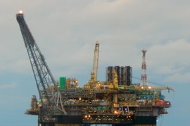 Một giàn khoan dầu của công ty Petrobras ở Espirito Santo, Brazil. (Nguồn: AFP/TTXVN)