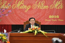 Trưởng ban Kinh tế Trung ương Vương Đình Huệ. (Nguồn: Vietnam+)