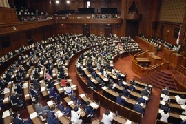 Toàn cảnh phiên họp Quốc hội Nhật Bản tại thủ đô Tokyo. (Ảnh: Kyodo/ TTXVN)