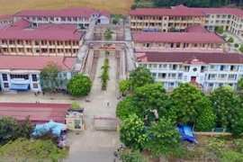 Bệnh viện Đa khoa Khu vực Nghĩa Lộ - nơi cháu H tử vong. (Ảnh: TTXVN phát)
