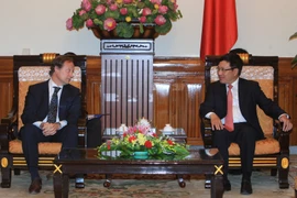 Quang cảnh buổi tiếp. (Ảnh: Thống Nhất/TTXVN)