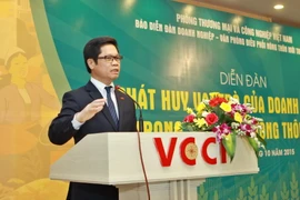 Ông Vũ Tiến Lộc, Chủ tịch Phòng Thương mại và Công nghiệp Việt Nam. (Ảnh: Minh Quyết/TTXVN)