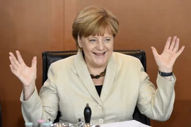 Thủ tướng Đức Angela Merkel tại một cuộc họp Nội các ở thủ đô Berlin. (Ảnh: AFP/TTXVN)
