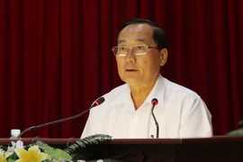 Bí thư Tỉnh ủy Kiên Giang Trần Minh Thống. (Ảnh: Bùi Như Trường Giang/TTXVN)