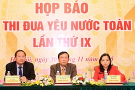 Quang cảnh buổi họp báo. (Ảnh: Thống Nhất/TTXVN)