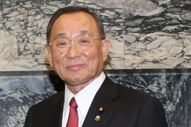 Chủ tịch Thượng viện Nhật Bản Yamazaki Masaaki. (Ảnh: Trí Dũng/TTXVN) 