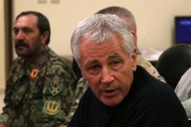 Bộ trưởng Quốc phòng Mỹ Chuck Hagel. (Nguồn: yahoo.com)