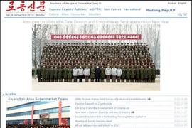Ảnh chụp màn hình của trang web Đảng Lao động Triều Tiên Rodong Sinmun. (Nguồn: Koreatimes)