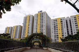 Chung cư Carina Plaza. (Ảnh: Thanh Vũ/TTXVN)