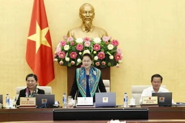 Chủ tịch Quốc hội Nguyễn Thị Kim Ngân phát biểu. (Ảnh: Văn Điệp/TTXVN)