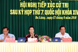 Quang cảnh buổi làm việc. (Ảnh: Trọng Đức/TTXVN)